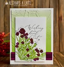 All of the blocks, as a whole, are related to a single subject or destination. Aestamps A Latte Corner Bouquet Handmade Cards Stampin Up Flower Cards Floral Cards