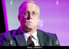 John Shannon, Vice President and Program Manager, Space Launch System, The  Boeing Company, speaks at the U.S. Chamber of Commerce Aviation Summit in W  Stock Photo
