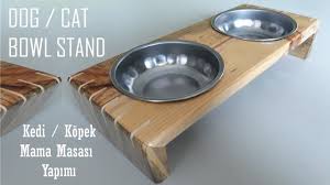 Kedi Ve Kopek Mama Masasi Yapimi How To Making A Dog And Cat Food Bowl 2020 Kedi Kase Kopek