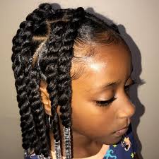 This is an easy and fast hairstyle for toddlers and preschoolers. Tomorrow Will Be A Week That Lilmissrylei Kai Hair Has Been In This Protectivestyle The Ponytail S Base Are S Hair Styles Kids Hairstyles Natural Hair Styles