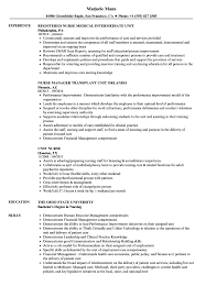 Start your nursing resume with a concise resume summary. Unit Nurse Resume Samples Velvet Jobs