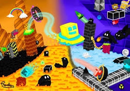 Roses Are Red Violets Are Blue Omae Wa Mou Shindeiru Geometry Dash Geometry Dash 3d World By Piguilipe Geometry Dash Wallpaper Geometry Dash