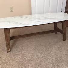 Mid century modern coffee table / marble center table. Best Faux Marble Mid Century Modern Coffee Table For Sale In Greenville South Carolina For 2021