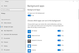 But although it does work on windows 7 and opens and instantly closes the console, and the executable runs in background, on windows 10 it is there a way to programatically run the file in background? How To Disable Background Apps Windows 10 1903