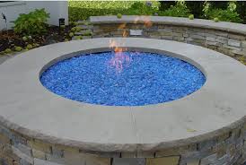 Round Fire Pit Glass Rock Glass Fire Pit Fire Pit Glass Rocks Gas Firepit