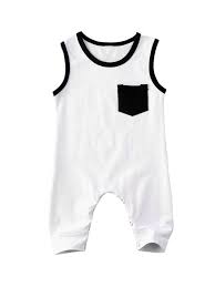Babamoon Babamoon Toddler Summer Playsuits Baby Boys Romper Sleeveless Rompers Pockets Walmart Com Walmart Com