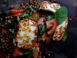 Taboule De Lentilles Au Halloumi Liban Recette Halloumi Buffet Vegetarien Recettes De Cuisine