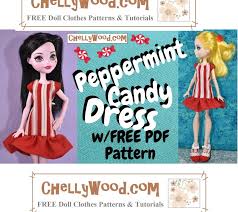 Easy doll apron tutorial for monster high and ever after high dolls. Monster High Doll Clothes Patterns Free Doll Clothes Patterns