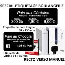Evolis Edikio Flex Imprimante Recto Verso Manuel Solution Etiquettes De Prix De Boulangerie Evolis Pricetag Lsm Lineaire