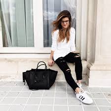 For the top, wear a black fitted t shirt with a black fitted leather jacket. Shirts That Go With Black Ripped Jeans Shop Clothing Shoes Online