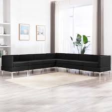 Sofa covers should also be at the top of your list when purchasing a new sofa. Ensemble De Canapes Sofa 7 Pcs Style Classique Tissu Noir Achat Vente Canape Sofa Divan Cdiscount
