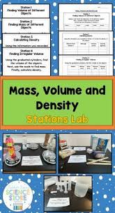 Mass Volume And Density Practice Lab Measuring Volume Activities Middle School Chemistry Middle School Science