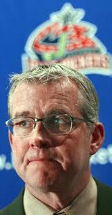 Doug MacLean with the Blue Jackets