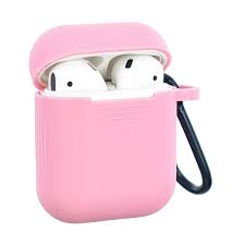 Non Slip Soft Silicone Case For Apple Airpods Pink Airpods 1 2 Cases Guuds Protective Cases Silicon Case Earbuds Case