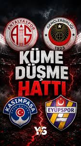 Son hafta küme düşme hattı karıştı., 81 farklı maç sonucu kombinasyonu var  ve Antalyaspor için beraberlik bile yetmiyor. Kazanması şart ama kazanması  da tek başına garanti değil., Gençlerbirliği, ...