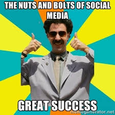 Borat great success, borat, sacha baron cohen, very nice, kazakhstan, great success, borat cultural learnings of america, borat 2, sacha, borat movie, ali g, borat quote. The Nuts And Bolts Of Social Media Great Success
