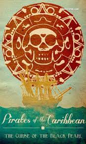 Pirates Of The Caribbean The Curse Of The Black Pearl Poster Pirates The Curse Of The Black Pearl By Travis English Repostered Movie Posters Minimalist Disney Posters Pirates