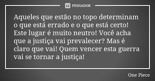 Aqueles Que Estao No Topo Determinam O One Piece