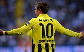 Download Wallpapers Borussia Dortmund Mario Gotze Bvb Footballers Match Bvb Borussia Borussia Dortmund