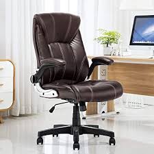 Buy brown office chair at astoundingly low prices without compromising quality. Buy Yamasoro Executive Office Chair Flip Up Arm Rests Comfortable Ergonomic Massage Chair Brown Computer Desk Chairs With Wheels Task Chair For Home Office Online In Indonesia B08jyjjqkz