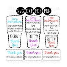 Care Card Bundle Svg Tumbler Instructions Svg Tumbler Care Etsy In 2020 Cricut Projects Vinyl Circuit Projects Silhouette School Blog