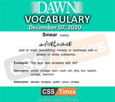Find more opposite words at. Daily Dawn News Vocabulary With Urdu Meaning 07 December 2020