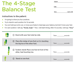 Image result for Four-Stage Balance Test