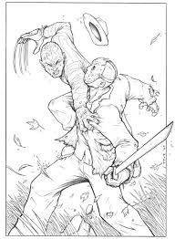 Friday The 13th Coloring Pages Jason voorhees, mortal kombat x, voorhins, mask, studio shot. friday the 13th coloring pages