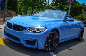 Yas Marina Blue Bmw M4 Convertible Pops Up In Kansas City Us Bmwcoop Bmw Convertible Bmw M4 Bmw