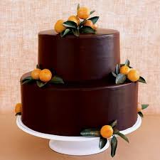Cakes By Color Orange Chocolate Cake Fall Wedding Cakes Chocolate Wedding Cake