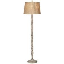 Annie Mango Wood Spindle Floor Lamp With Silk Shade 2k648 Lamps Plus Lamp Floor Lamp Silk Shades