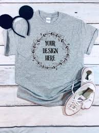 Gildan Tshirt Mockup Etsy Shop Mockup Shirt With Mickey Etsy Shirt Mockup Shopping Gildan
