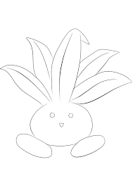 More than 600 free online coloring pages for kids: Oddish No 43 Pokemon Generation I All Pokemon Coloring Pages Kids Coloring Pages
