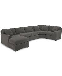 Living rooms furniture design ideas. Furniture Radley 4 Piece Fabric Chaise Sectional Sofa Created For Macy S Reviews Furniture Macy S