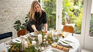 Green, dark, chair, empty, oak, plate, glass, wine, waiting, table, glasses, knife, plates, pottery, fork, chairs, tables, knives, earthenware, laid, mats, forks, place setting. Christmas Table Decorations How To Style A Rustic Table Setting On A Budget