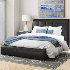 Cosmoliving elizabeth upholstered bed with storage—coming in hot! Orren Ellis Horsley Upholstered Storage Platform Bed Reviews Wayfair