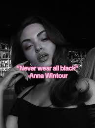 Anna Wintour Black Outfit