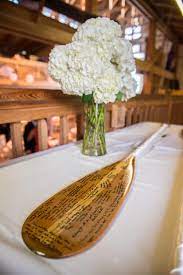 Nautical Wooden Oar Guestbook Wooden Oars Real Weddings Photos Wedding
