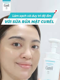 Skincare cuối ngày cùng Vi: Làm sạch và duy trì độ ẩm với Sữa Rửa Mặt Dạng  Bọt Curél #Curel #chamdachuannhat #Ceramide #Dakho #skincare #SuaRuaMat