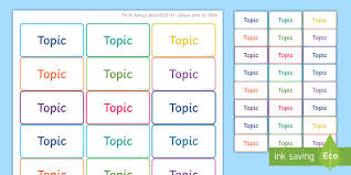 The best label tag mockup for your future branding projects. Magazine File Topic Labels Teacher Made