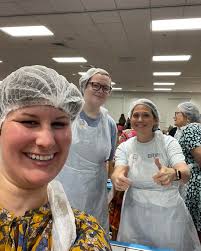 You guys‼️ We had an AWESOME time; we helped pack 50,000 meals‼️ We love  serving our community and look forward to being able to give back❕We are  put