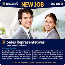 Sales Representatives Sales Jobs Job Posting Job Opening