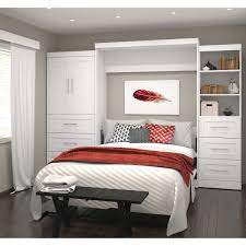 This research is supported by you, our readers, through our independently chosen links, which earn us a commission with no extra. Boutique Queen Wall Bed With One 36 Storage Unit With Drawers And Door And One 25 Storage Unit With Drawers In White Costco