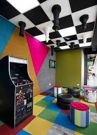 Google S New Office In Malaysia Is A Wild Indoor Jungle Photos Game Room Design Arcade Game Room Board Game Room