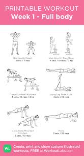 Week 1 Full Body My Custom Exercise Plan Created At Workoutlabs Com Click Throu Full Body Bodyweight Workout Gym Workout For Beginners Full Body Gym Workout