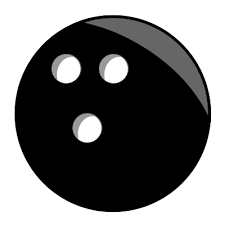An illustration of two bowling lanes parallel to one another. Drawing A Cartoon Bowling Ball