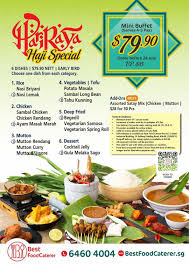 Food stations contains no pork and no lard. Hari Raya Haji Catering Mini Buffet Set Best Food Caterer Singapore Food Singapore Food Best Foods