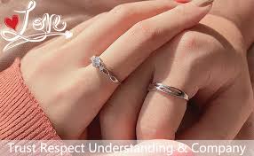 Maybe you would like to learn more about one of these? Anazoz His And Her Wedding Ring Sets Womens Mens Promise Rings Engraved S925 Sterling Silver Cubic Zirconia Cz Rings For Couple Amazon Com