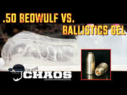 50 Beowulf Vs Ballistics Gel 5k Fps Slow Motion