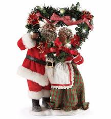 Evergreen Love African American Mr And Mrs Santa Claus Black Christmas Decorations Black Santa Black Christmas